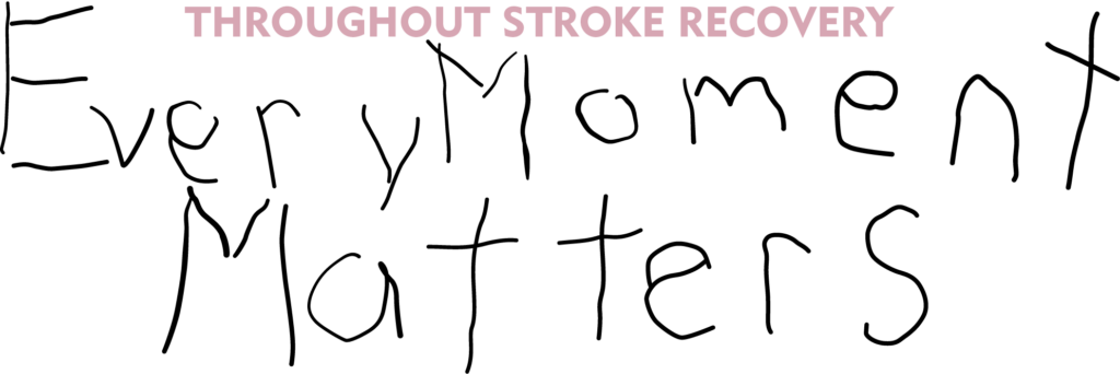 Throughout Stroke Recovery Every Moment Matters