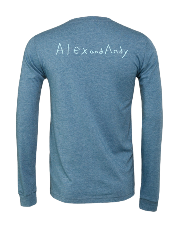 Grow Positive Thoughts Blue Long Sleeve Shirt