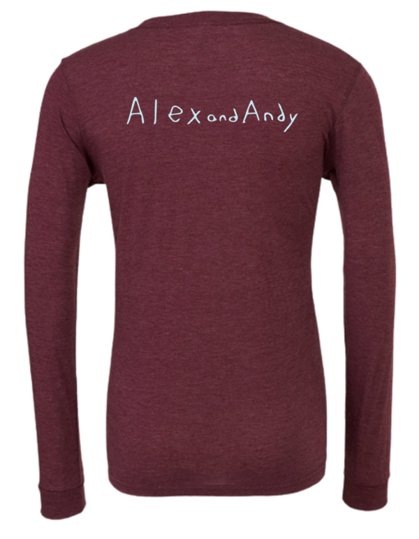 Grow Positive Thoughts Maroon Long Sleeve Shirt