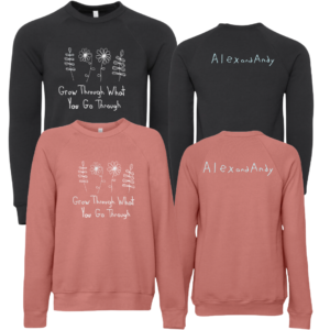 Grow Through What You Go Through Crewneck Sweatshirts