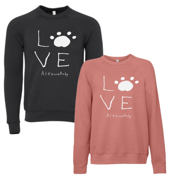 Love Dogs Crewneck Sweatshirts