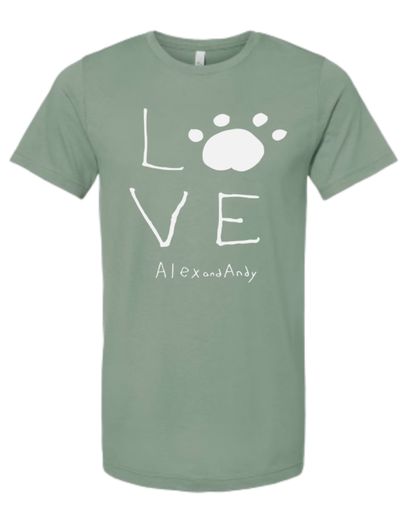 Love Dogs Green Short Sleeve Shirt