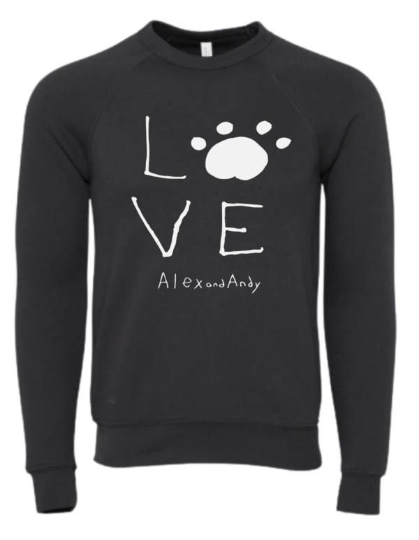 Love Dogs Grey Crewneck Sweatshirt