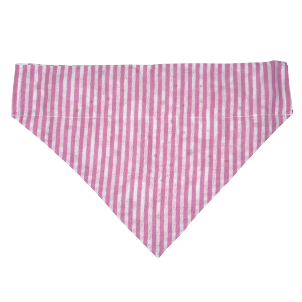 Pink Easter Bunny Reversible Slide On The Collar Pet Bandana