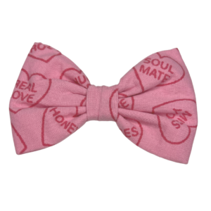Pink Heart Bowtie For Dogs And Cats