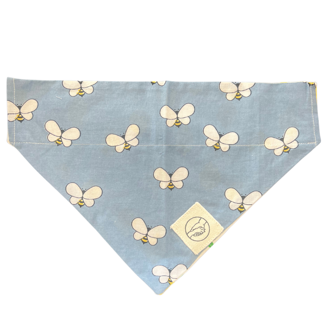 BEE Kind Reversible-Slide On The Collar Pet Bandanas