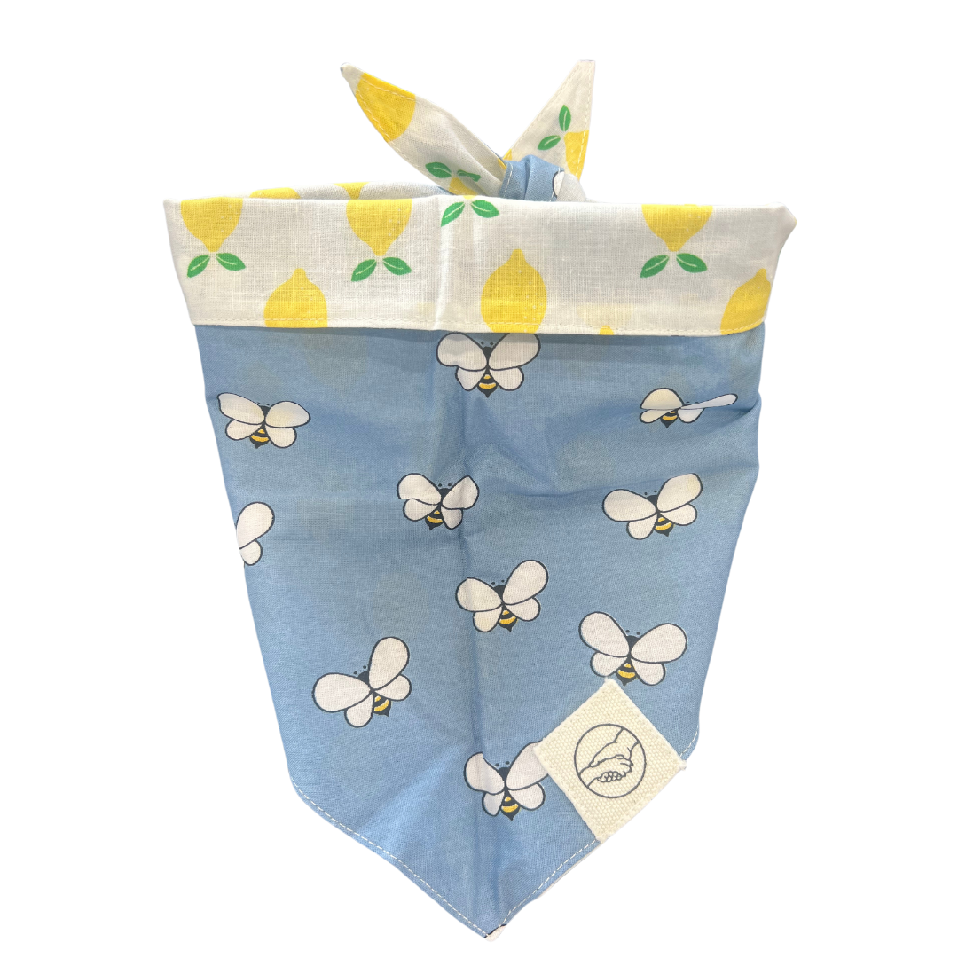BEE Kind Reversible Tie On Pet Bandana