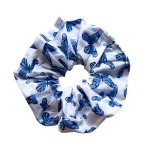 Blue Butterfly Scrunchie