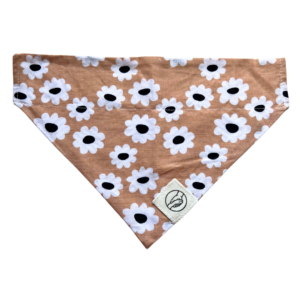 Flower Tie On Dog And Cat Bandana