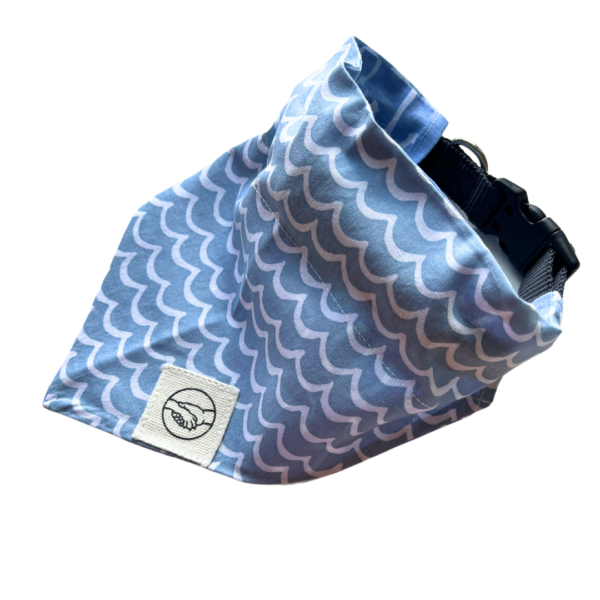 Blue Ocean Waves Summer Dog And Cat Bandana