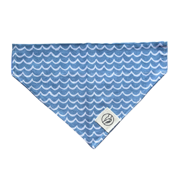 Blue Ocean Waves Summer Dog And Cat Bandana