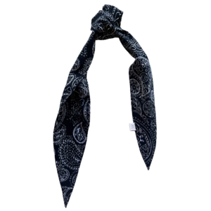Black And White Paisley Hair Wrap Head Wrap