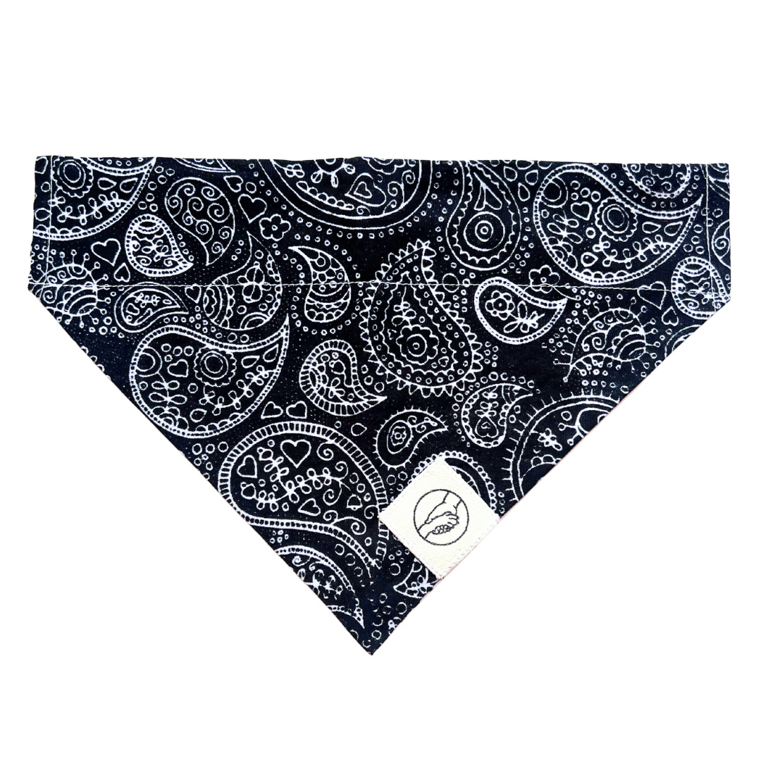 Stay PAWsitive Reversible-Slide On The Collar Pet Bandanas