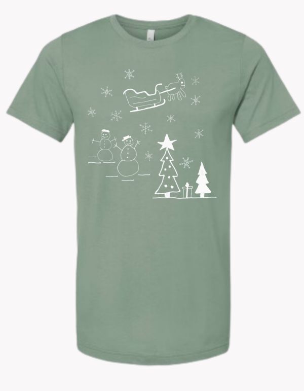 Green Christmas Short Sleeve Shirt
