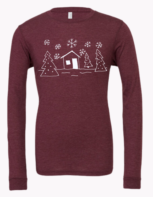 Red Winter Long Sleeve Shirt