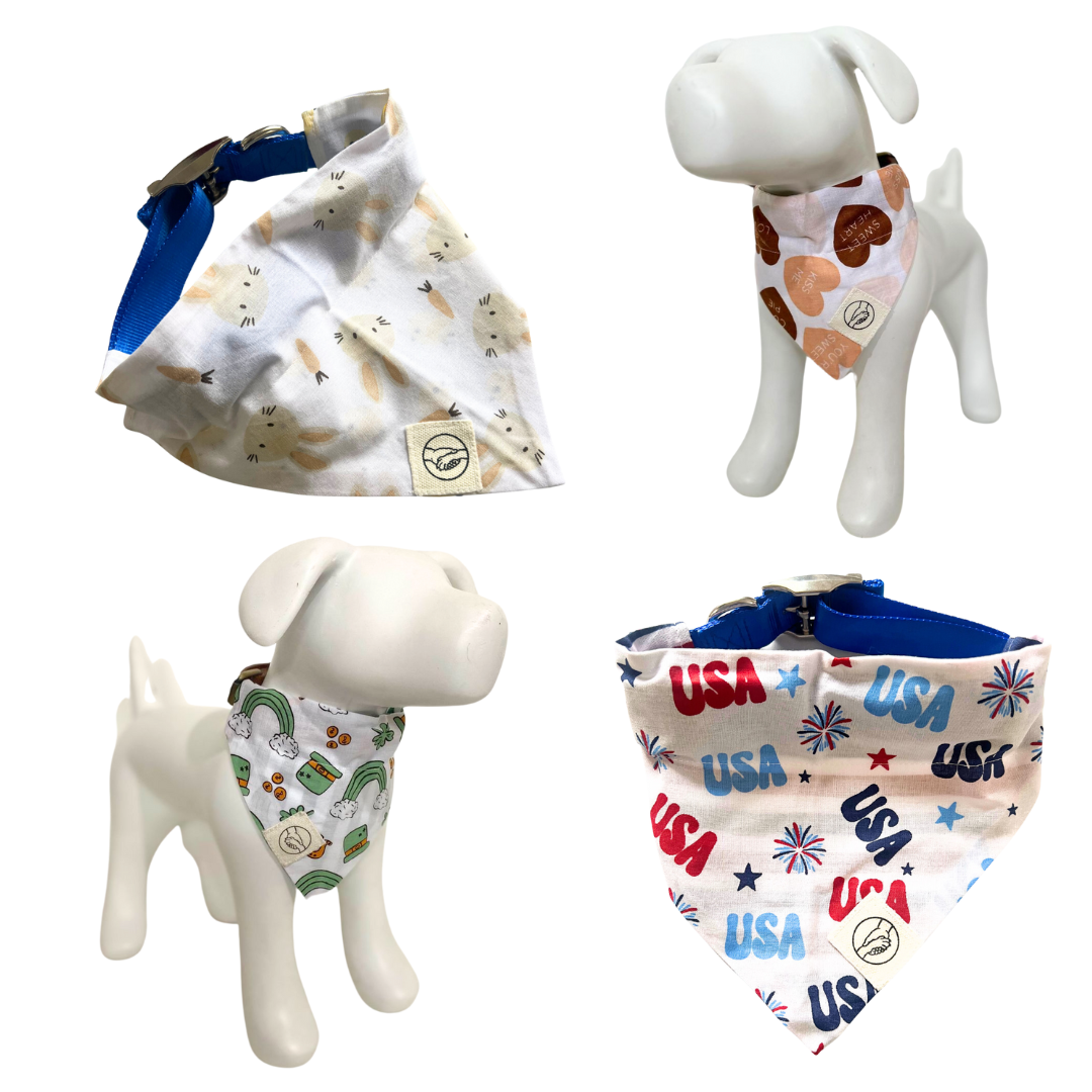 Dog bandanas that slide onto collar hotsell