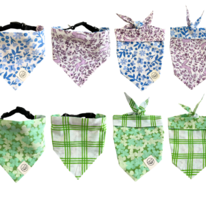 Pet Bandanas - St. Patrick's Day And Spring/Easter - 100% Cotton - Slide On The Collar Or Tie On - Washable