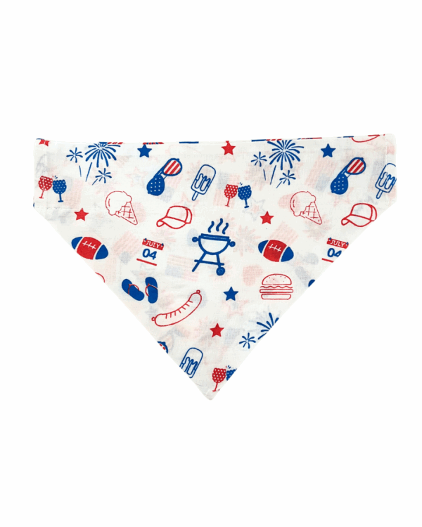 Pet Bandanas - 100% Cotton - Slide On The Collar Or Tie On - Washable - Image 4