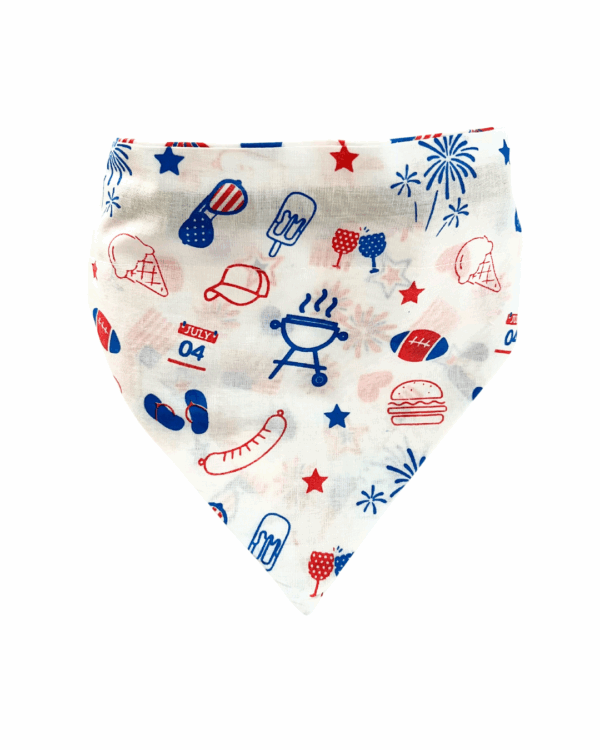 Pet Bandanas - 100% Cotton - Slide On The Collar Or Tie On - Washable - Image 6