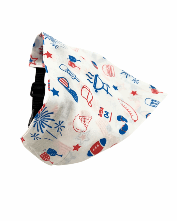 Pet Bandanas - 100% Cotton - Slide On The Collar Or Tie On - Washable - Image 8