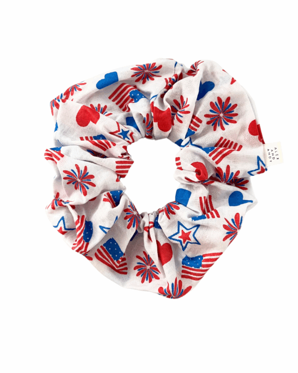 Matching Hair Scrunchies - 100% Cotton - Washable - Oversized - Image 2