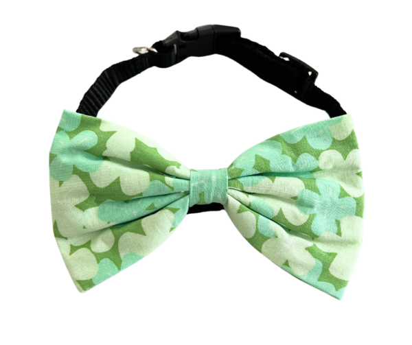 St. Patrick's Day And Spring Pet Bow Ties - Slide On The Collar - 100% Cotton - PAWfect For Your Pet - Image 4
