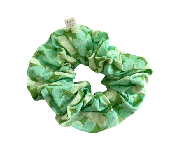 St. Patrick's Day And Spring Hair Scrunchies - 100% Cotton - Washable - Oversized - Image 4