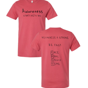Stroke Awareness Short Shirt - Drawn By Uncle Andy - Unisex