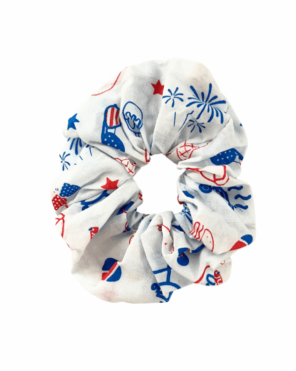 Matching Hair Scrunchies - 100% Cotton - Washable - Oversized - Image 3