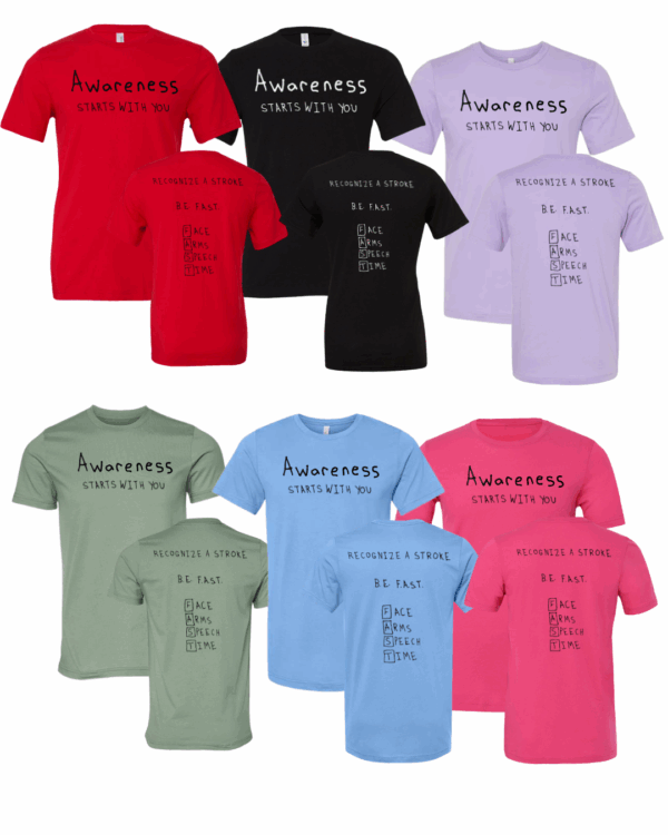 OSF HealthCare Stroke Awareness Short Sleeve - PRE SALE - Drawn By Uncle Andy