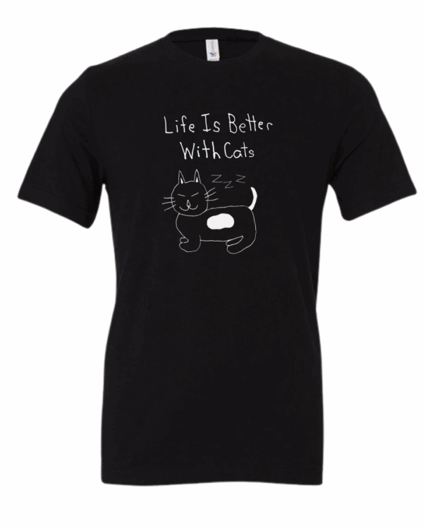 Life Is Better With Cats Shirt Drawn By Uncle Andy - Image 2