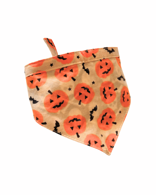 Halloween & Fall Reversible Pet Bandanas & Bow Ties - 100% Cotton - Slide On The Collar & Tie On - Washable - Image 11