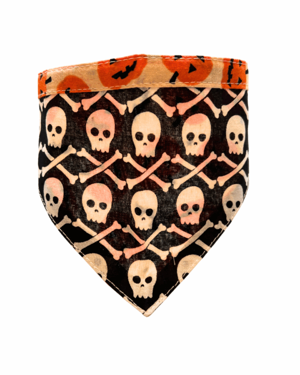 Halloween & Fall Reversible Pet Bandanas & Bow Ties - 100% Cotton - Slide On The Collar & Tie On - Washable - Image 14