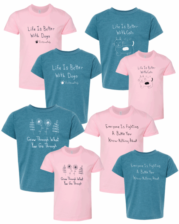 Toddler Shirts Drawn By Uncle Andy - 2T To 5T - Made With Love