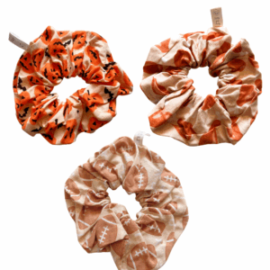 Halloween & Fall Matching Hair Scrunchies - 100% Cotton - Washable - Oversized
