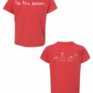 Toddler Christmas Tis The Season Shirts Drawn By Uncle Andy - Two Sided