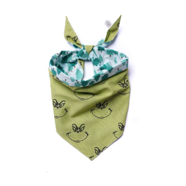 Christmas & Winter Reversible Pet Bandanas - 100% Cotton - Washable - Image 2