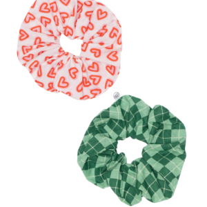 Valentine's Day And St. Patrick's Day Hair Scrunchies - Match Your Pet - Cotton - Oversized